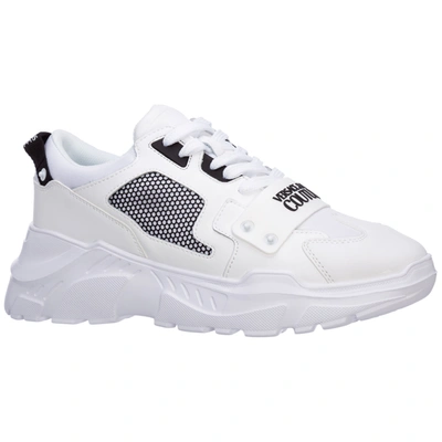 Shop Versace Jeans Couture Men's Shoes Trainers Sneakers In White