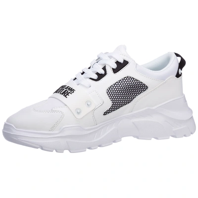 Shop Versace Jeans Couture Men's Shoes Trainers Sneakers In White