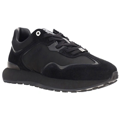 Shop Givenchy Men's Shoes Leather Trainers Sneakers  Giv Runner In Black