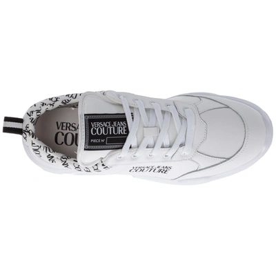 Shop Versace Jeans Couture Men's Shoes Leather Trainers Sneakers  Speedtrack In White