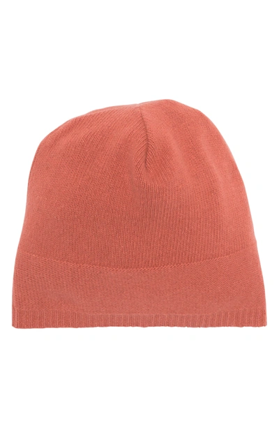 Portolano Slouchy Cashmere Knit Beanie In Canyon Clay
