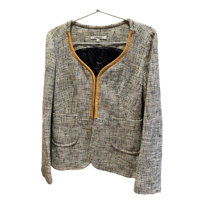 Pre-owned Carven Tweed Jacket In Grey