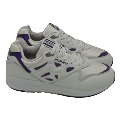 Pre-owned Karhu Leather Low Trainers In White