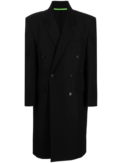 Shop Sankuanz Black Wool Coat