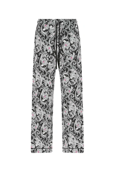 Shop Amiri Paisley Printed Drawstring Pants In Multi