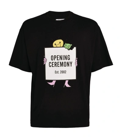 Shop Opening Ceremony Lightbox Head Logo T-shirt In Black
