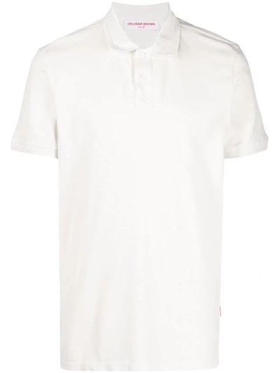 Shop Orlebar Brown Short-sleeved Polo Shirt In Nude