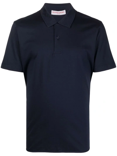 Shop Orlebar Brown Relaxed-fit Cotton Polo Shirt In Blau