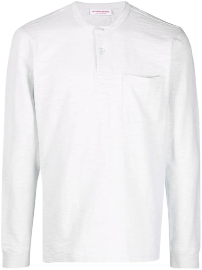 Shop Orlebar Brown Benedict Long-sleeve T-shirt In Weiss