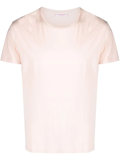 Shop Orlebar Brown Ob-t Crew-neck T-shirt In Rosa