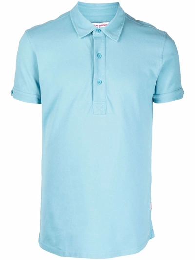 Shop Orlebar Brown Sebastian Tailored-fit Polo Shirt In Blau