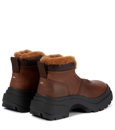 margiela shearling boots