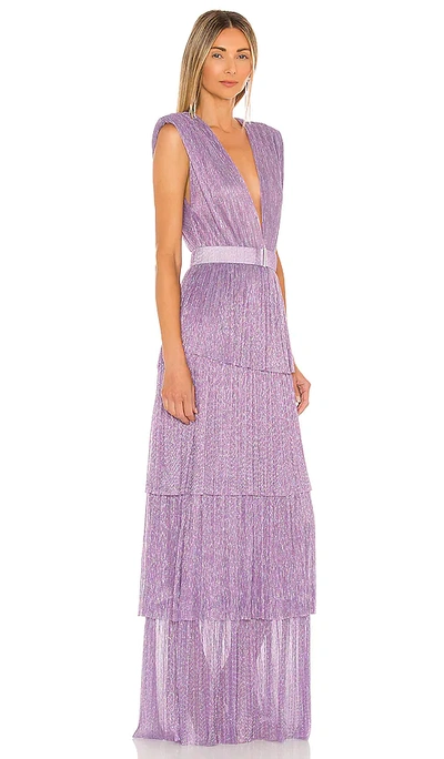 Shop Sabina Musayev Skylar Gown In Light Purple