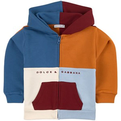 Shop Dolce & Gabbana Multicolor Hoodie In Blue