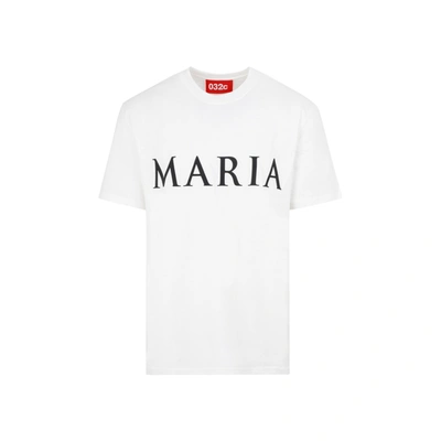 Shop 032c 3d Maria T-shirt Tshirt In White