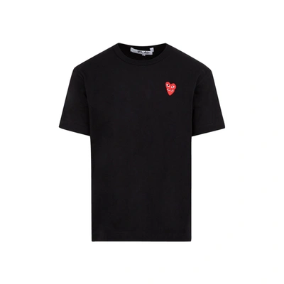 Shop Comme Des Garçons Play T-shirt Tshirt In Black