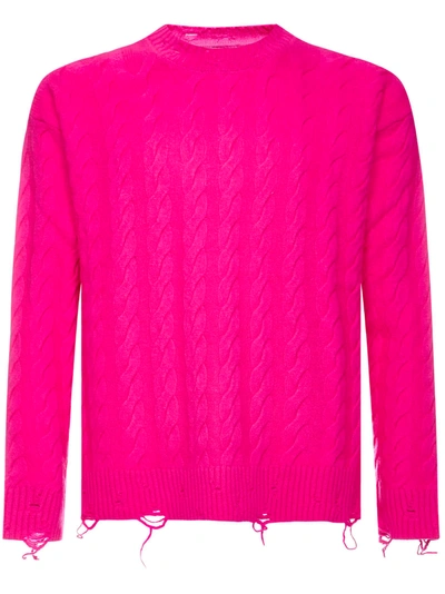 Shop Laneus Sweater In Fuxia