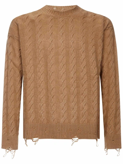 Shop Laneus Sweater In Beige