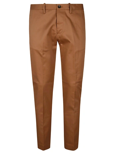 Shop Nine In The Morning Easy Slim Trousers In Tabacco