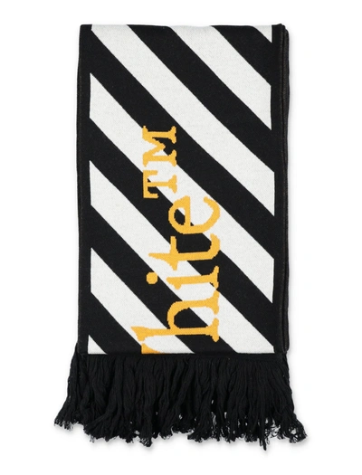 Shop Off-white Off White Arrows Scarf In Black