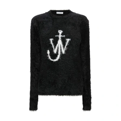 Shop Jw Anderson Fitted Anchor Jumper In Black