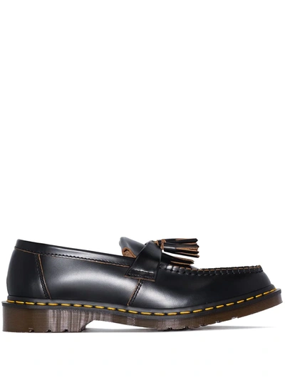 Shop Dr. Martens' Mie Vintage Tassled Leather Loafers In Black