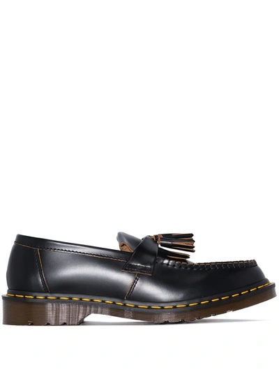 Dr. Martens' Mie Vintage Tassled Leather Loafers In Black