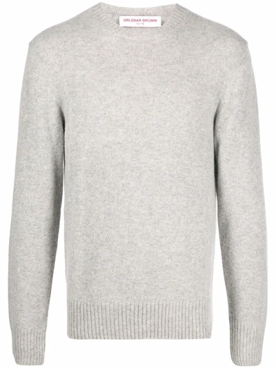 Shop Orlebar Brown Lorca Alpaca Wool-blend Jumper In Grau