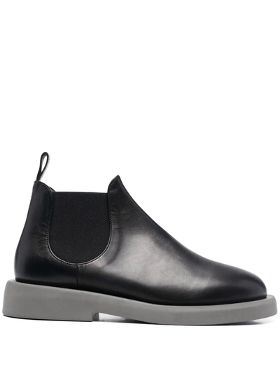 Shop Marsèll Gommello Leather Chelsea Boots In Schwarz