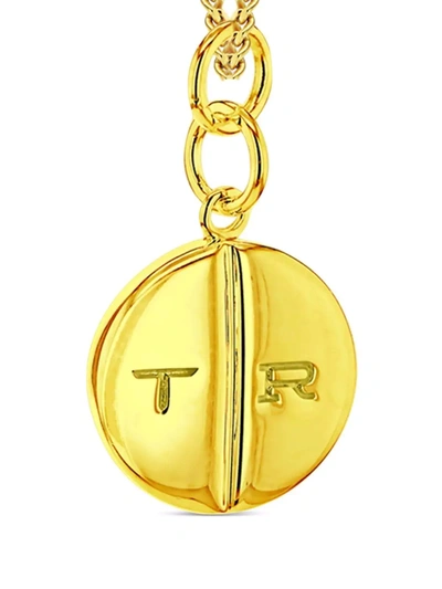 True Rocks Round Pill Necklace In Gold
