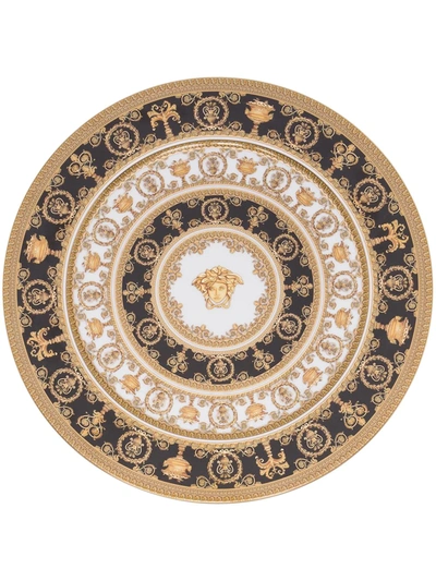 Shop Versace Tableware I Heart Baroque Ceramic Plate (33cm) In Gold