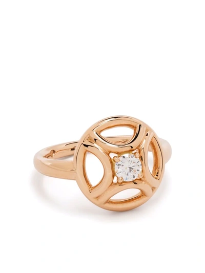 Shop Loyal.e Paris 18kt Recycled Rose Gold Perpétuel.le Diamond Ring In Pink