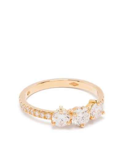 Shop Loyal.e Paris 18kt Recycled Yellow Gold Encore Plus Diamond Solitaire Ring