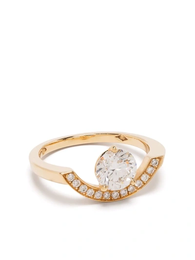 Shop Loyal.e Paris 18kt Recycled Yellow Gold Intrépide Grand Arc Diamond Ring