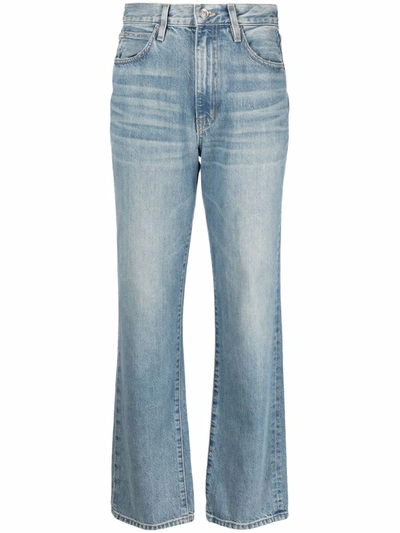 Shop Slvrlake Straight-leg Denim Jeans In Blue