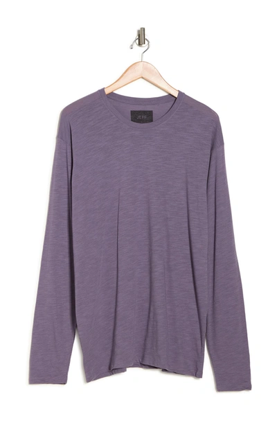 Shop Jeff Ocean Hill Slub T-shirt In Purple