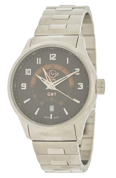 Gevril Giromondo Bracelet Watch, 35mm In Stainless Steel
