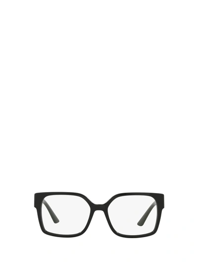 Shop Prada Pr 10wv Black Glasses