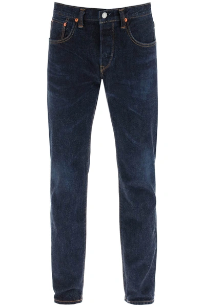 Shop Edwin Regular Tapered Jeans In Dark Used (blue)