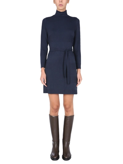 Shop Apc Serena Dress In Blu