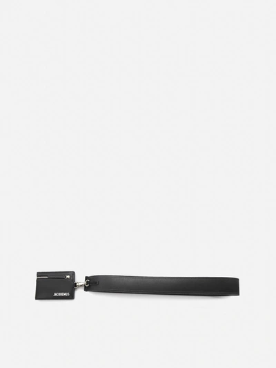 Shop Jacquemus Zipped Cardholder With Logo In Black