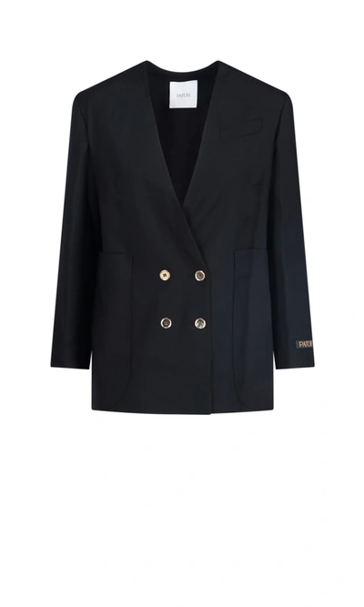 Shop Patou Blazer In Black