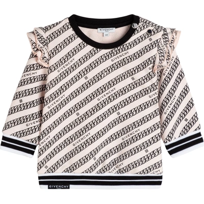 Shop Givenchy Sweatshirt With Print In Rosa-nero