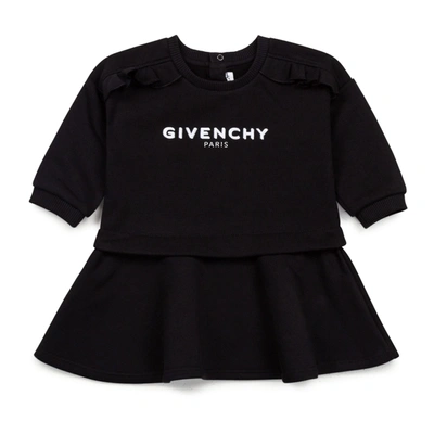 Shop Givenchy Sweater Dress With Print In Black