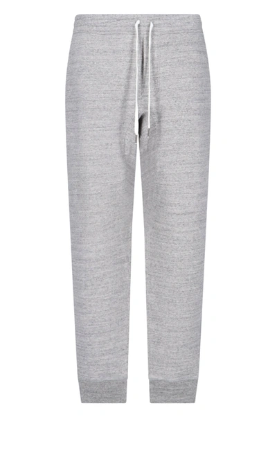Tom Ford Heathered Grey Jogging Pants In Grey