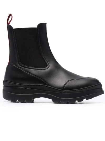 Doucal's Leather Ankle-boots Nero+bordo ModeSens