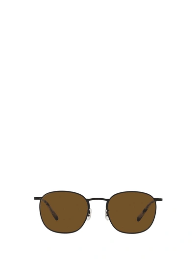 Shop Oliver Peoples Ov1285st Matte Black Sunglasses