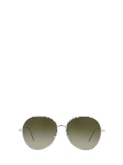Shop Oliver Peoples Ov1289s Silver Sunglasses