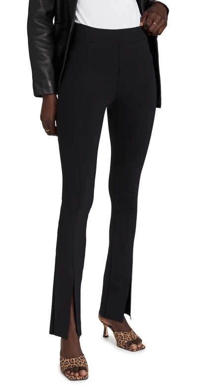 Commando Ceo Zip Hem Neoprene Pull-on Pants In Black