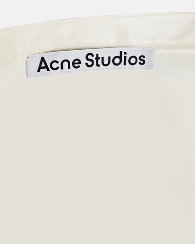 Shop Acne Studios Oilcloth Coated Tote Bag In White